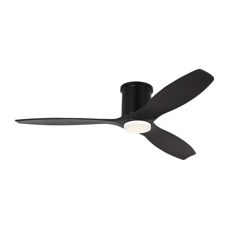 Collins 52'' Ceiling Fan with LED Lights, Midnight Black, Midnight Black