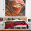 Portrait femme arabe en tapisserie hijab-28484718