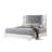 MOON WHITE MARBLE BED W/LED-112152242