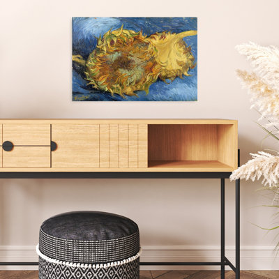 Sunflowers, 1887 Classic Colorful Vibrant Sunflower Autumn Summer Wall Art Print 1 Piece Wrapped Canvas Wall Art