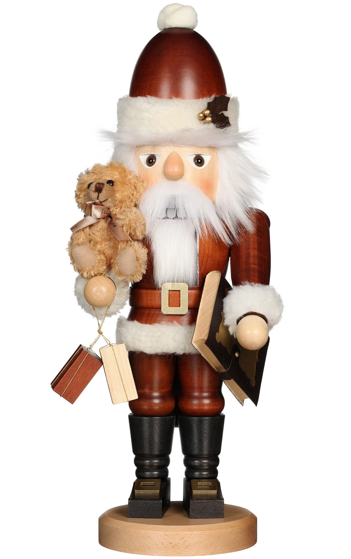 The Holiday Aisle Christian Ulbricht Santa with Teddy Nutcracker