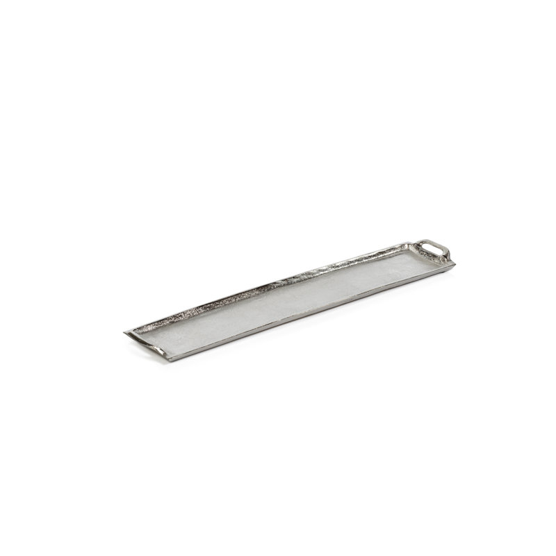 Plateau de table basse en aluminium khanya, Or foncé, H 2 po x l 26 po x P 5,5 po