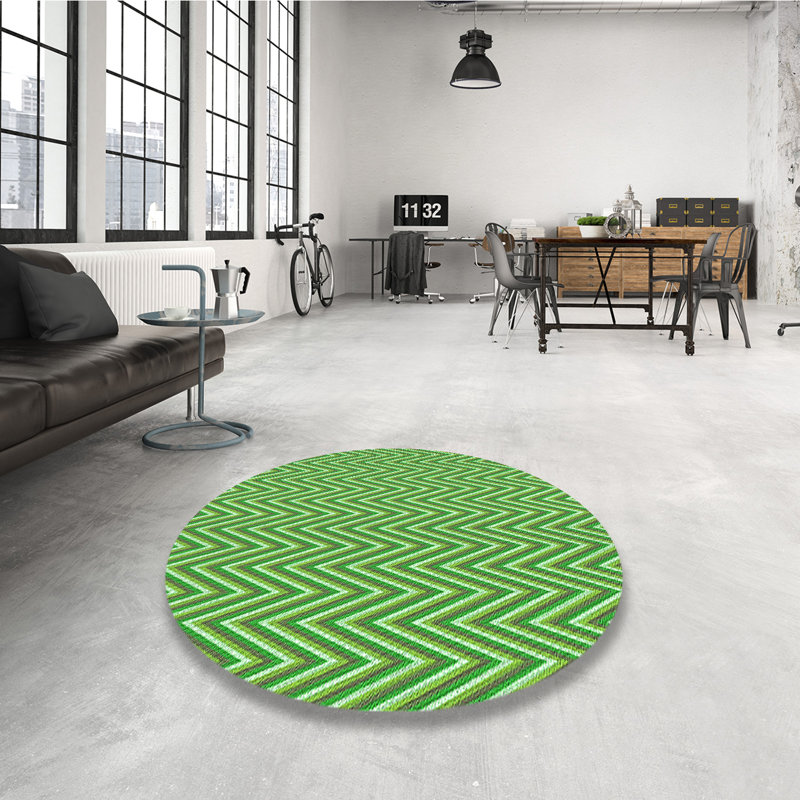 Washable Indoor Rug, Round 5'