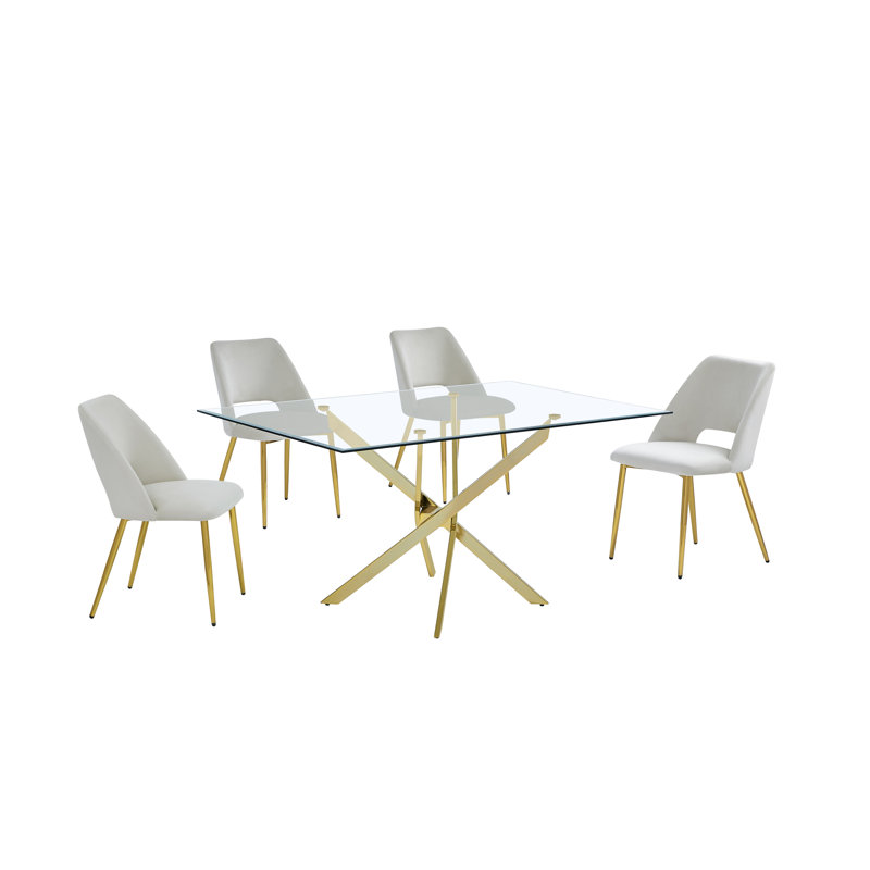 5 pièces Ensemble repas, Crème