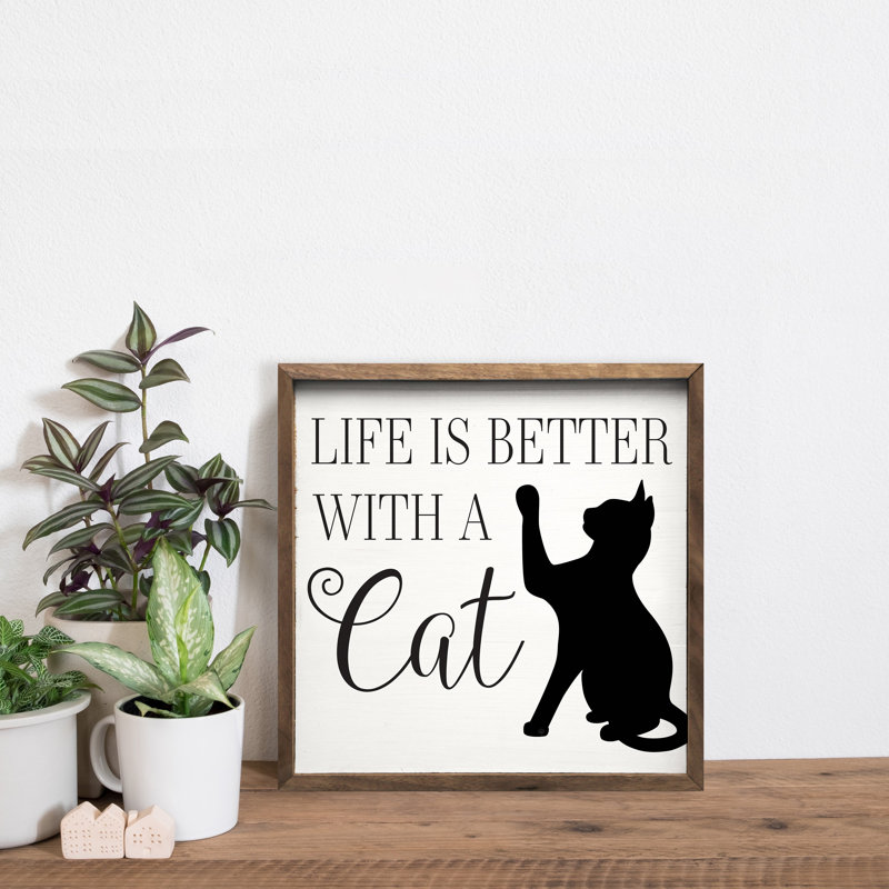 Life With A Cat Script, H 24 po x l 24 po