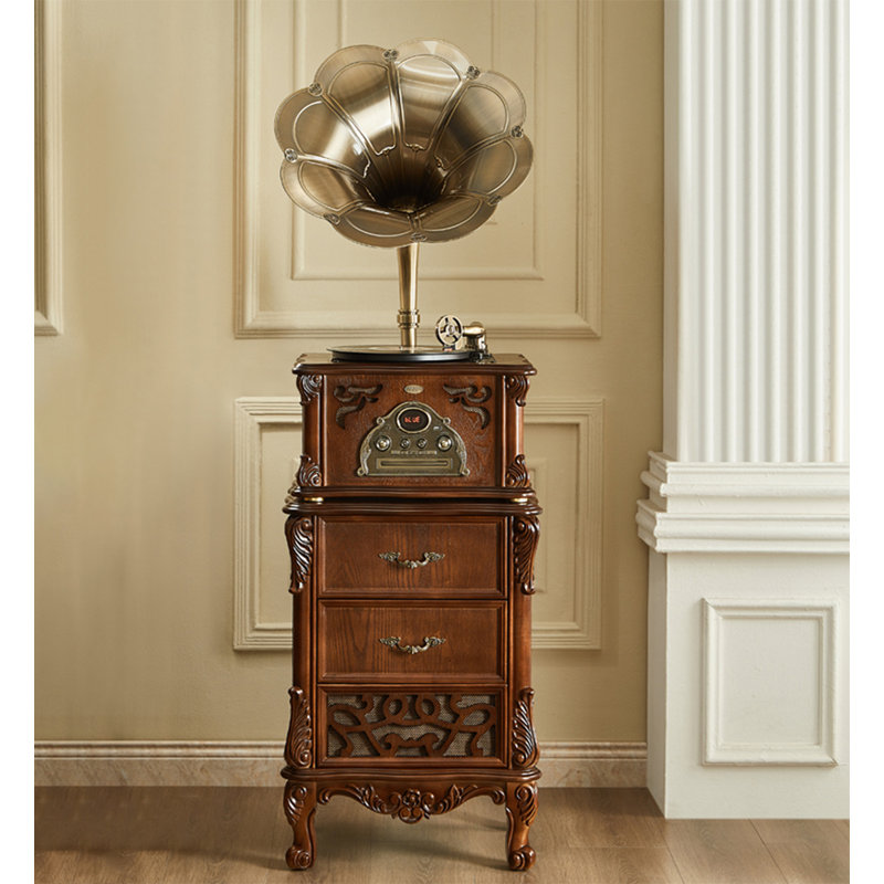 Oak Americana Vintage Gramophone - Multi-Function Turntable
