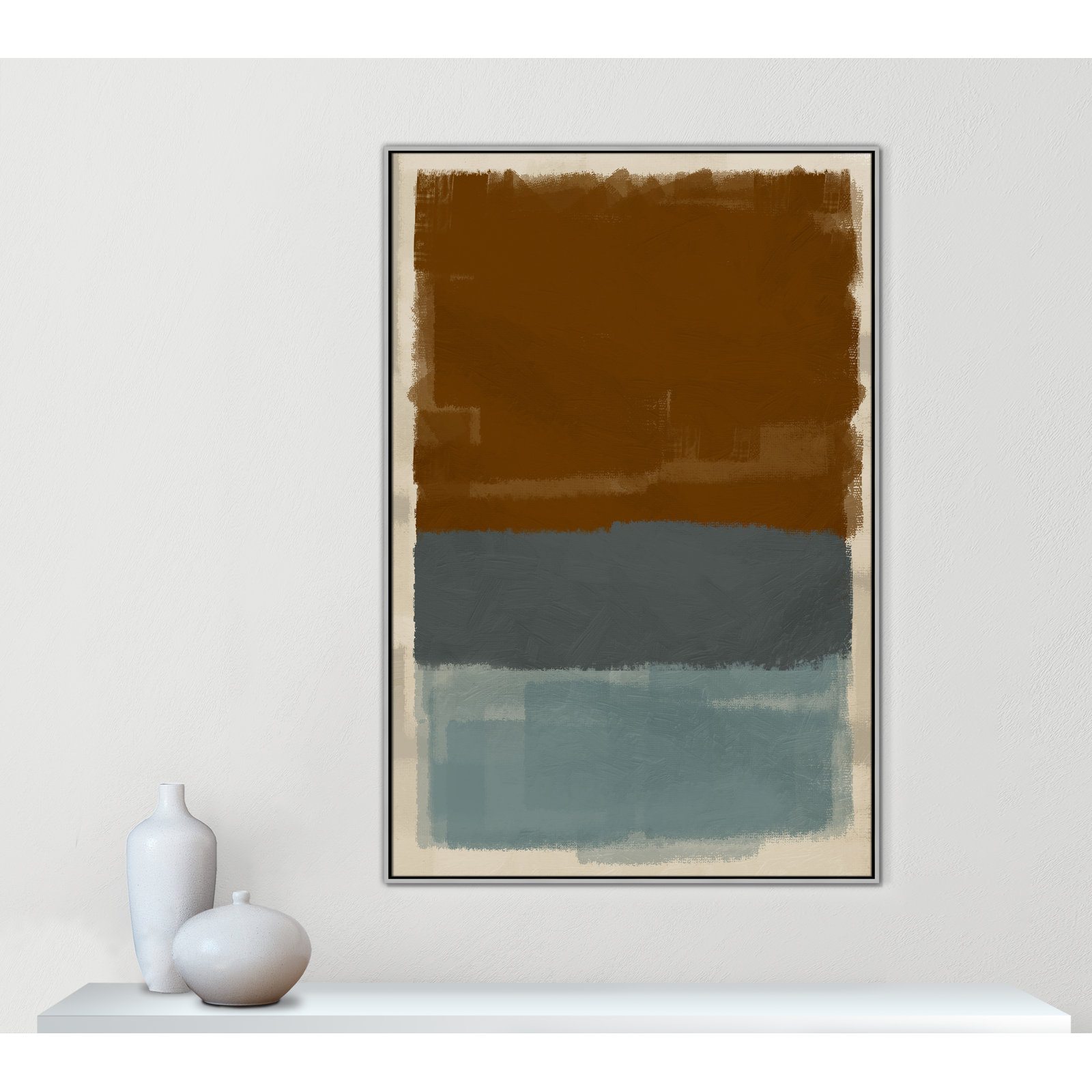 Turbulent Honesty Print by Marcus Prime, 41.5'' W x 61.5'' H, Silver Floater