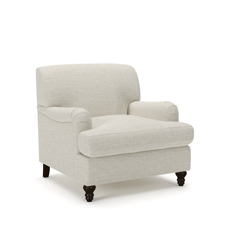 Fauteuil Walters, Toile gris clair Macarena