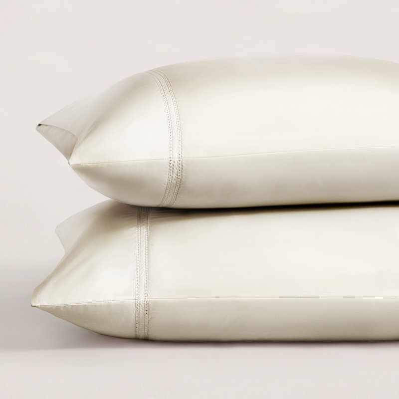 Yalda Pillowcase Set, Ivory, King Pillowcase