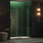 57.5"-60" W X 80" H Frameless Single Sliding Shower Door with Soft Close System, with 5/16"(8mm) Clear Tempered Glass-63542916