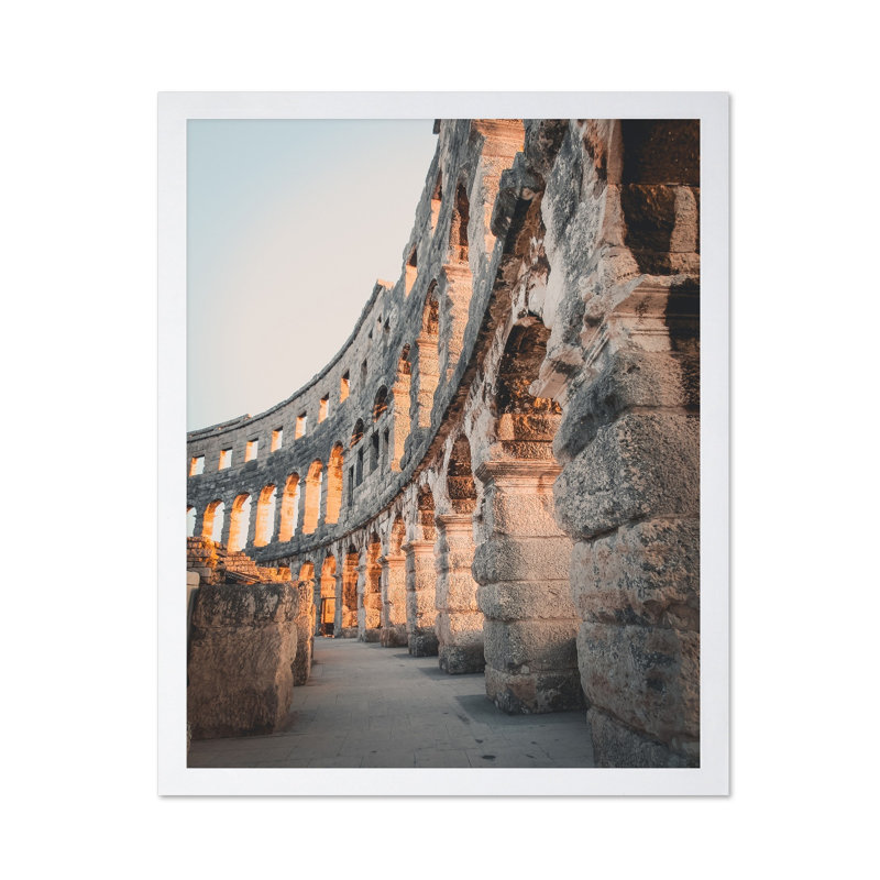 The Colosseum, Poster, 24"H x 32"W, White Framed