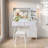 Modern Makeup Vanity Desk Set With Stool, Led Lights & Mirror, 4 Drawers, Unique Fluted Waveform Panels And Open Shelves-972246369