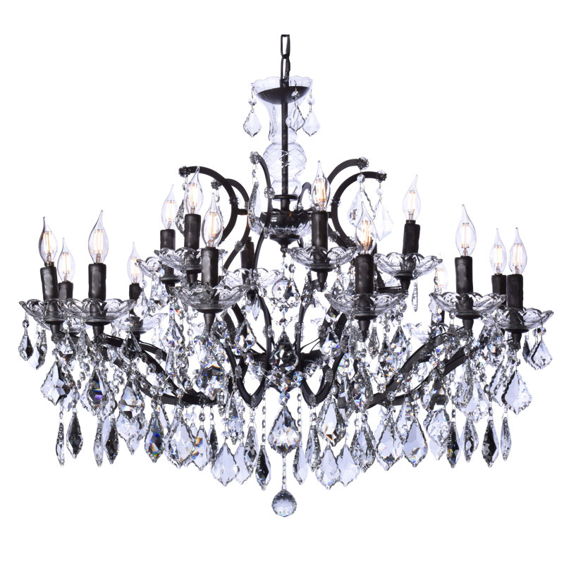 Style bougie lustree 15 lumières classic/traditionnel Deveraux