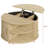 Round Lift Top Coffee Table With Storage, Modern Coffee Table With 180° Curved Sliding Door For Living Room, Office-114201847