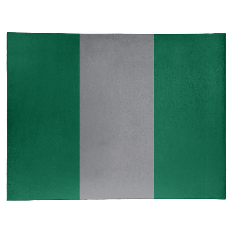 Tapis à rayures green national hockey, Rectangle 2 pi x 3 pi