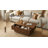 38.59"  Slide Top Coffee Table with Hidden Storage, Mid-Century Fluted Rectangle Center Table ,Natural-1055630618