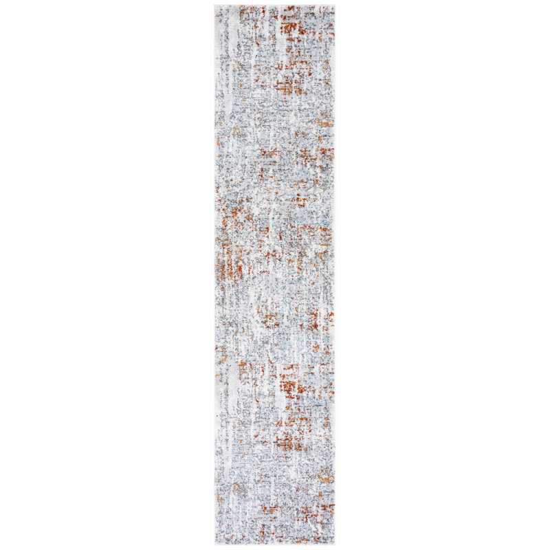 Ethellee Performance Abstract Rug, Runner 2' x 9'