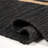 Amandus Rustic Farmhouse Wide Ticking Stripe Jute Black/Natural Rug-1794462475