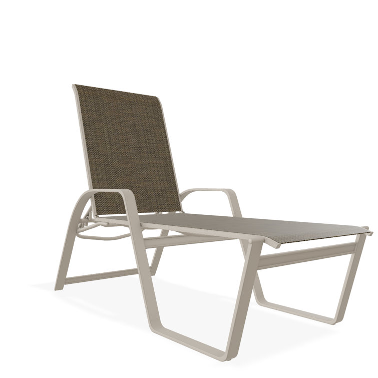 Holna Outdoor Rust-Resistant Metal Chaise Lounge