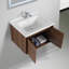 Meuble-lavabo flottant 24 po avec lavabo en céramique Bern-1945311323