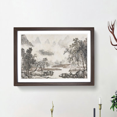 Clouds over the River by Shen Zhou - Picture Frame Painting Print