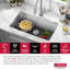 Évier de cuisine à cuve simple en acier inoxydable de calibre 16 avec accessoires Delta Lenta ™-80712679