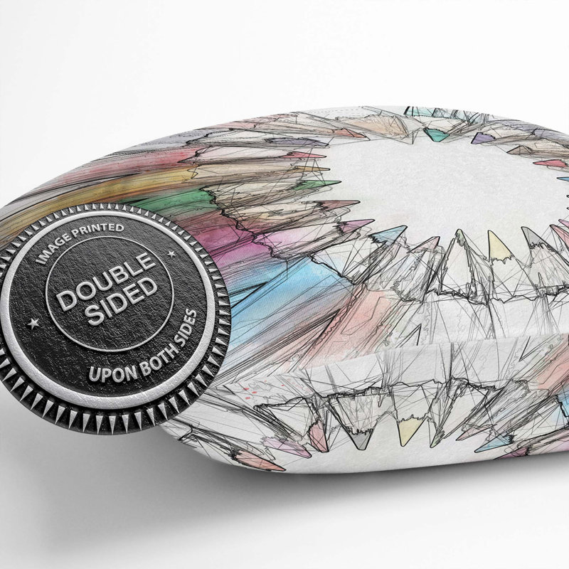 Abstract Square Cushion, 55cm H x 55cm W x 20cm D