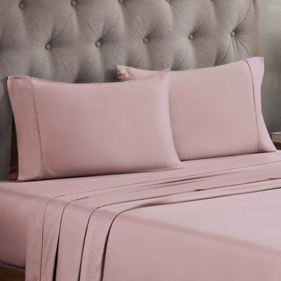 300 Thread Count Certified Egyptian Cotton Blend Solid Deep Pocket Bed Sheet Set
