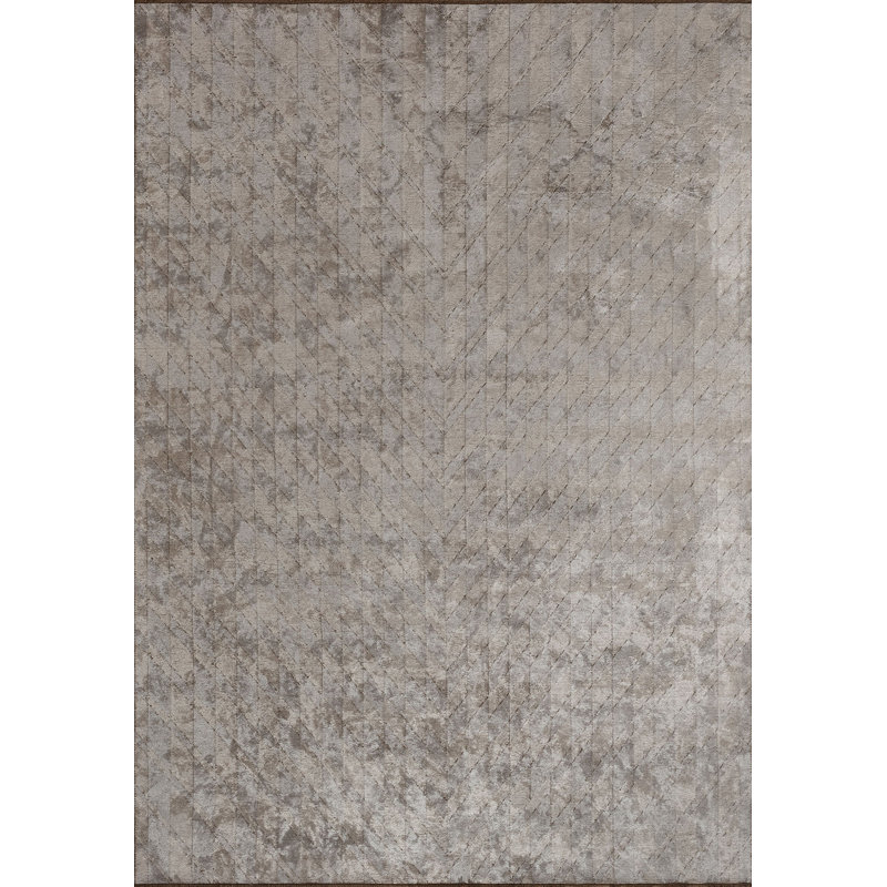 Amreece Rectangle Striped Cotton and Viscose Indoor / Outdoor Area Rug, Rectangle 240 x 300cm