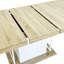 Table de salle à manger rectangulaire extensible pour 6 à 10 personnes en bois vieilli 160 à 200 cm