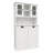 Callasandra Two-Compartment Tilt-Out Dirty Laundry Basket Tall Bathroom Cabinet with 2 Adjustable Shelves