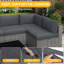 Ensemble de conversation modulaire en osier avec coussins 7 pièces-2099109074