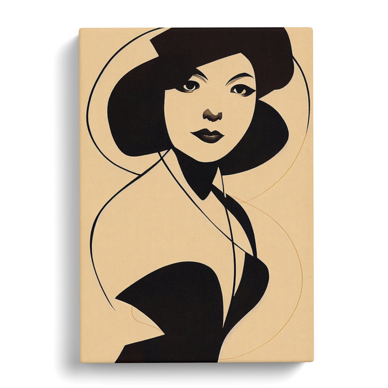 Classic Portrait Of A Woman No.2 - Wrapped Canvas, 50cm H x 35cm W