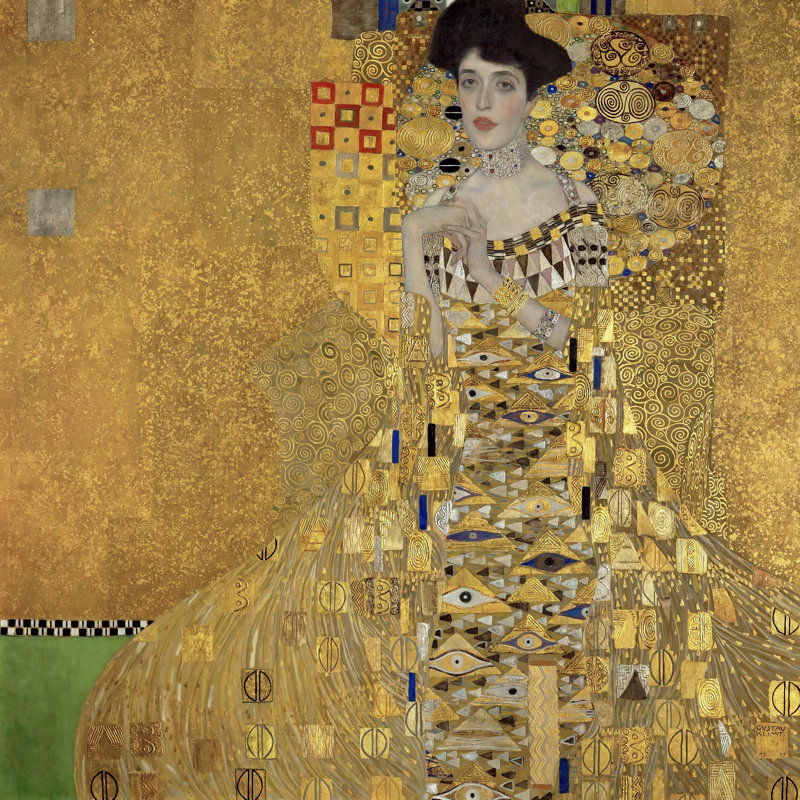 Cuyama, portrait d'Adèle Bloch-Bauer I, H 12 po x l 12 po