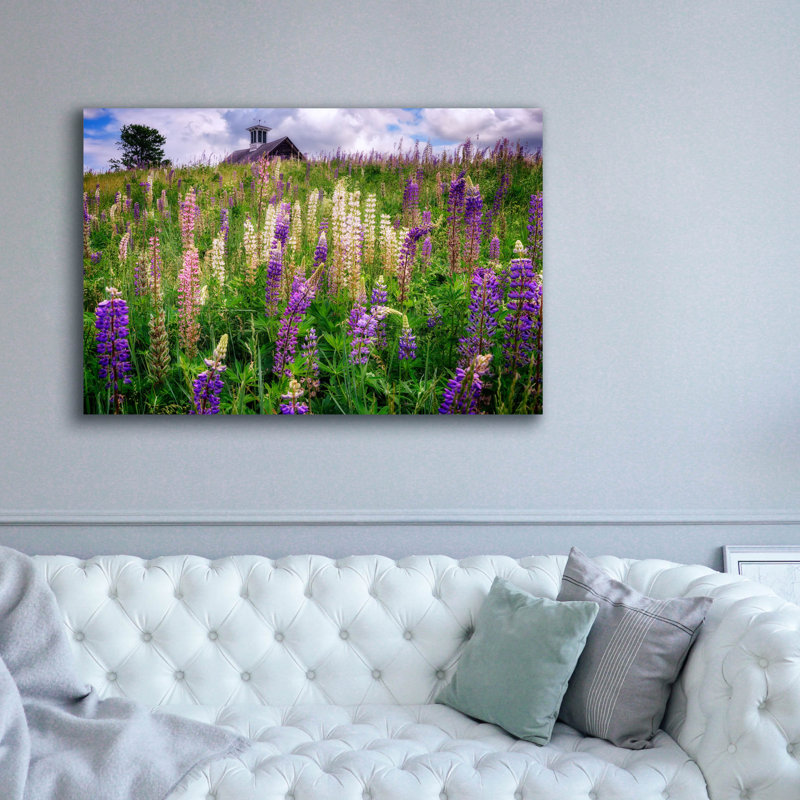 Toile épique Graffiti «Spring Blooms In Maine» par Rick Berk, 60 po x 40 po