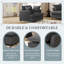 Module de canapé simple surdimensionné de 37 pouces pour canapés modulaires modulaires, fauteuil à accoudoirs larges avec coussins, canapé rembourré moderne et confortable pour salon, appartement et chambre à coucher-298225071