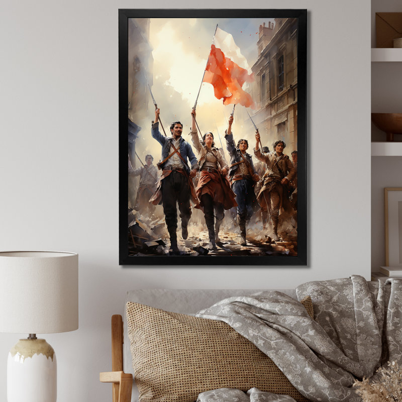 Caselton Révolution française II, Cadre photo noir, H 32 po x l 16 po x P 1 po