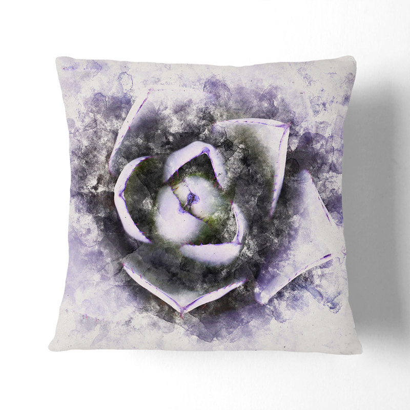 Square Throw Cushion, White, 40cm H x 40cm W x 15cm D