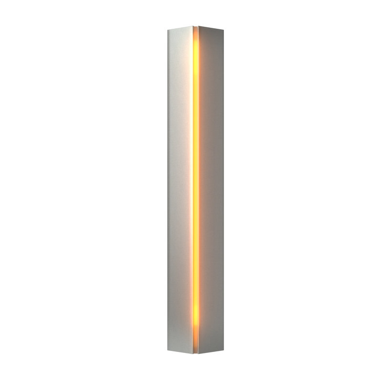 Plafonnier encastré Gallery Gallery, Ambre, Platine rétro, 7.1" W x 27.25" H x 3.1" D