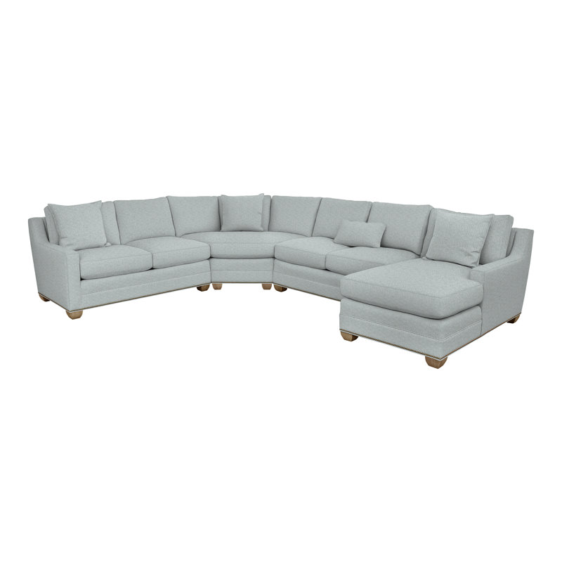 4-Piece Fairgrove Corner Sectional, No, Ian Haze, Hampton