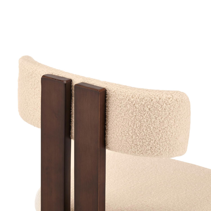 Chaise d'appoint rembourrée en coton