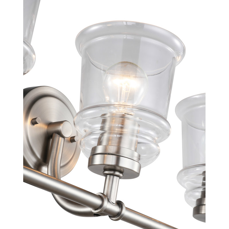 Éclairage pour meuble-lavabo 3 lumières Shifflett, Nickel antique