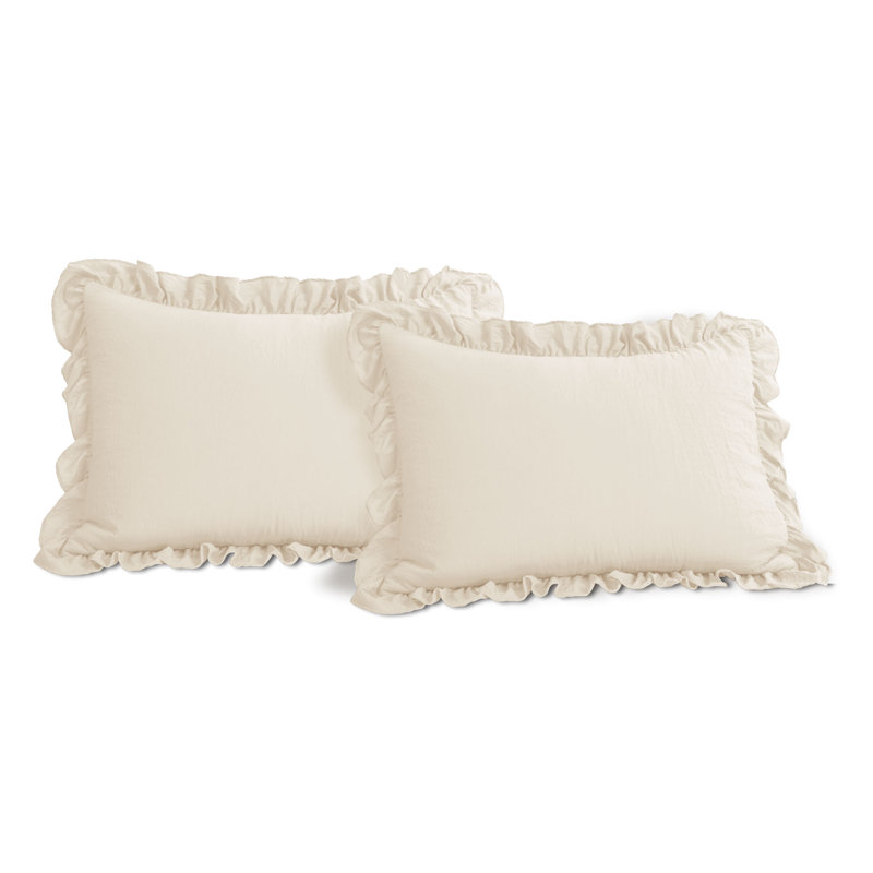 Reyna Microfiber 3 Piece Comforter Set, King Comforter + 2 King Shams, Ivory