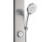 FORNO ACQUA AcquaSPA Shower Panel in Stainless Steel, Overhead Rainfall Shower, Handheld Shower Head, Body Jets, 6 Function Diverter, 2.5 GPM Flow Rate