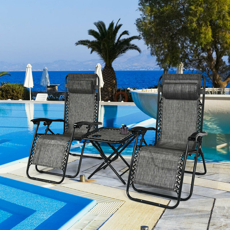 Fauteuil inclinable zéro gravité Pedersen, Gris