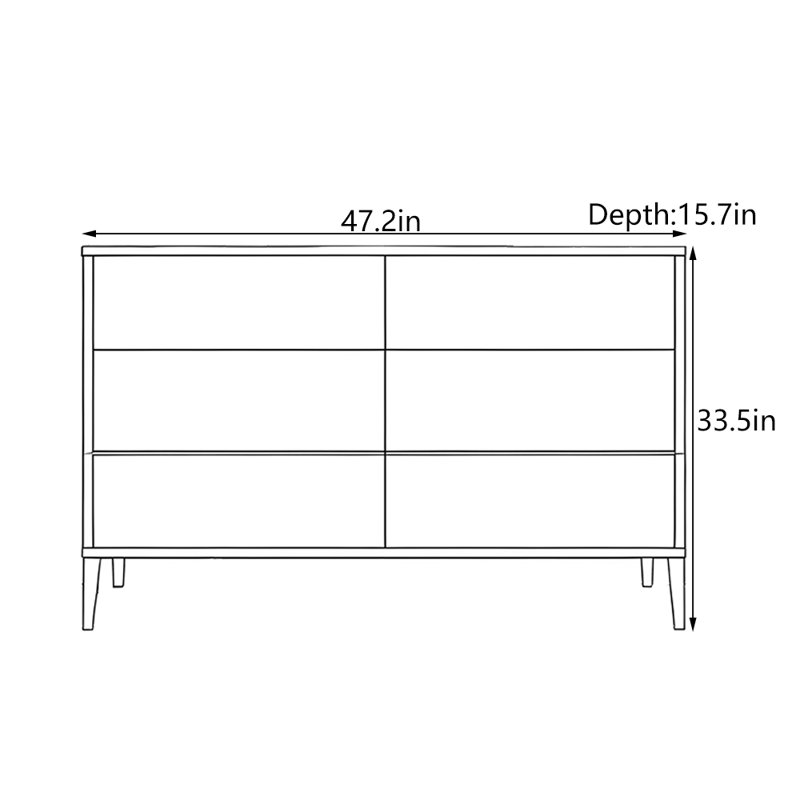 Armoire d'entrée moderne et minimaliste, H 33,5 po x l 47,2 po x P 15,7 po