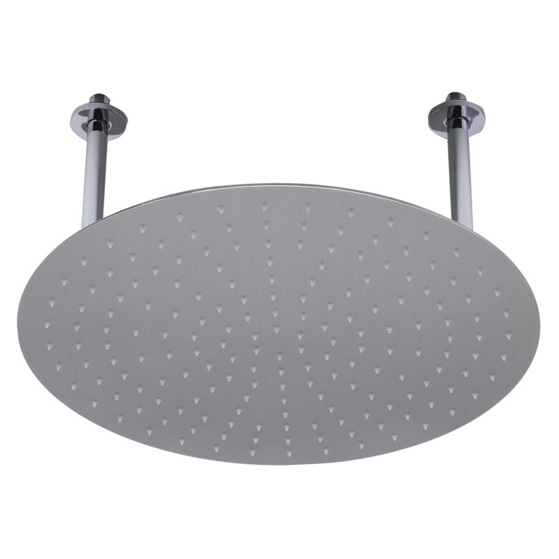 Tête de douche rain, Acier inoxydable brossé