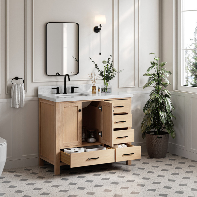 Ensemble de meuble-lavabo simple 43 po Cambridge, Chêne