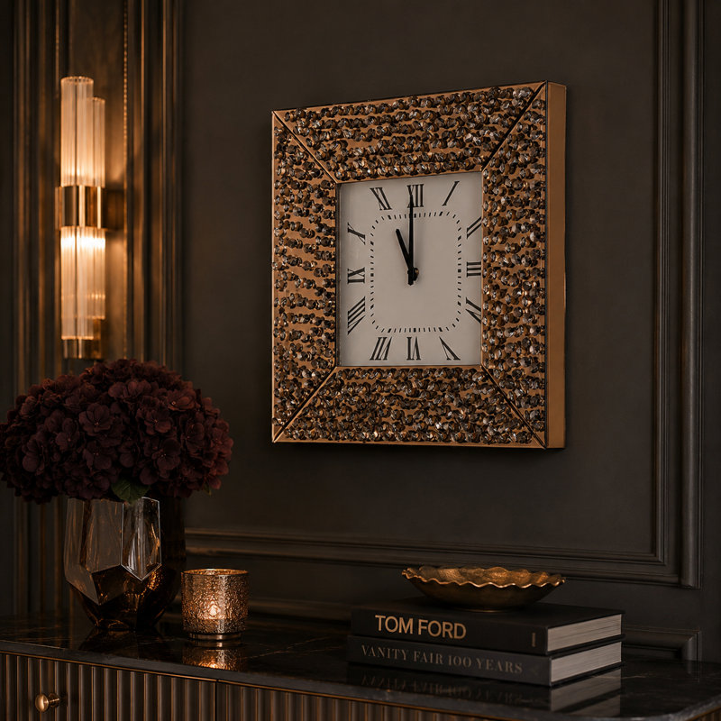 Montreal Glass Analog Wall Clock