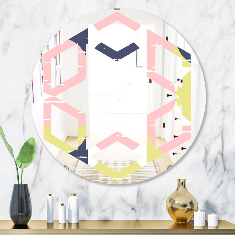 Miroir mural Hexagon Star I, H 23,6 po x l 23,6 po
